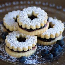 Linzer Cookies - Blueberry 12 pcs